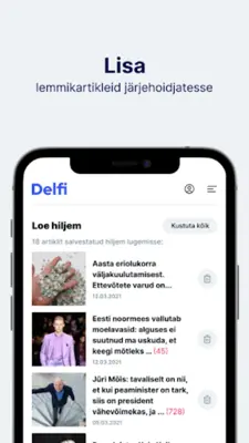 Delfi android App screenshot 8